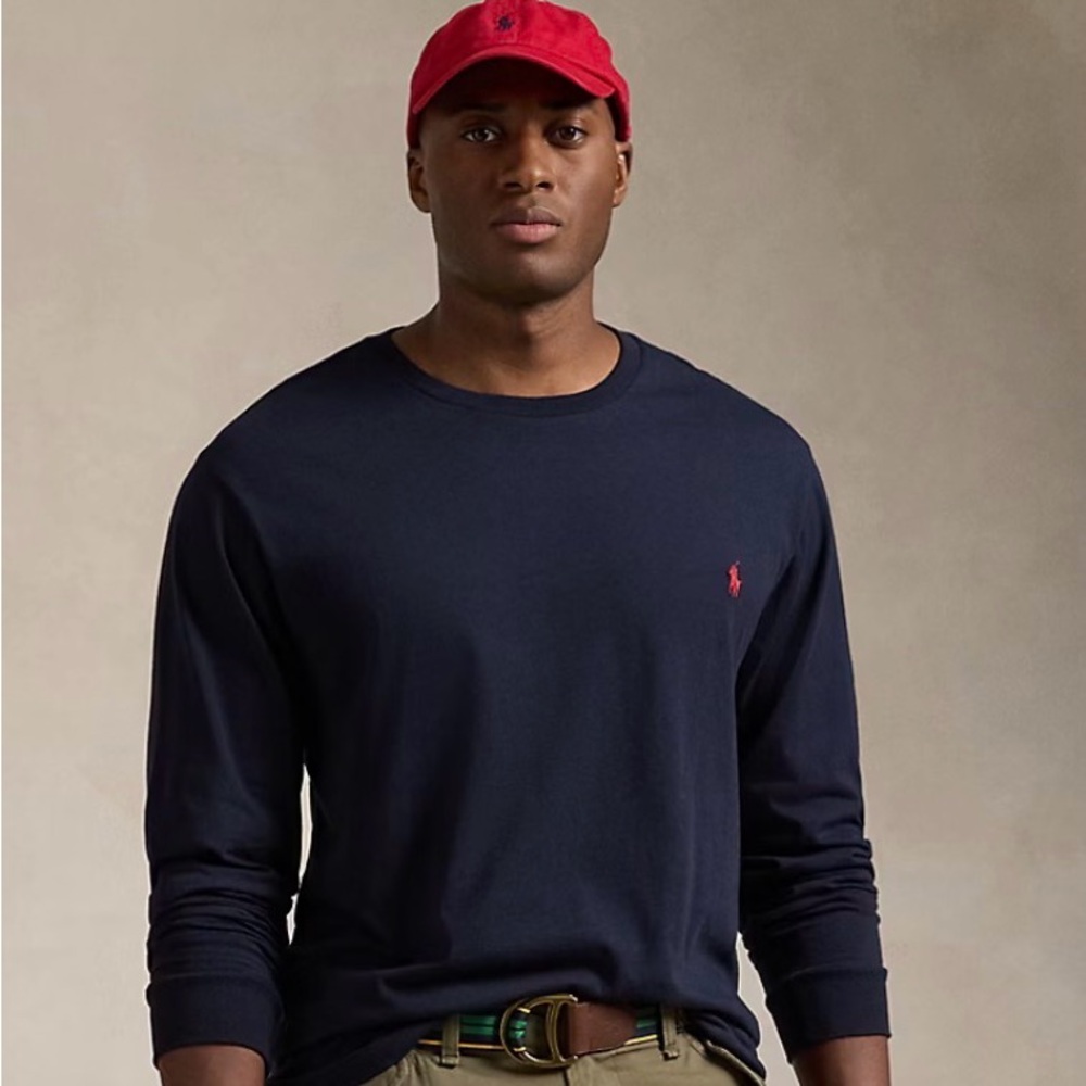 Polo by Ralph Lauren Men's Dark Blue Long Sleeve Tee